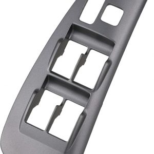 TQPONLY Door Window Switch Bezel Front Driver Side Compatible with 2003-2008 Toyota Matrix Pontiac Vibe Accessories Replaces 74232-01030 (Gray)