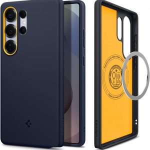 Spigen for Galaxy S25 Ultra Case, Nano Pop MagFit [Compatible with MagSafe] [Fast Wireless Charging] - Blueberry Navy