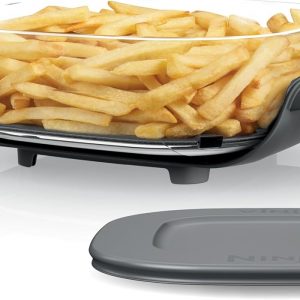 Ninja 2.5-QT CleanCrisp™ Glass Container with Storage lid, Compatible with Ninja Crispi Portable Cooking System, Microwave, Freezer & Dishwasher Safe, PFAS & PTFE Free Glass Cooking Surface, XSKSFNMED