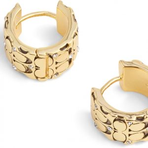 COACH Pendientes Huggie acolchados exclusivos para mujer
