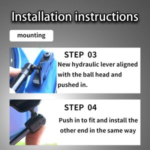 Car Rear Door Trunk Support Rod for Mitsubishi for Mirage/Space Star Hatchback2012-2021 OE:5802A364 Shock-Absorbing Gas Spring Support Rod