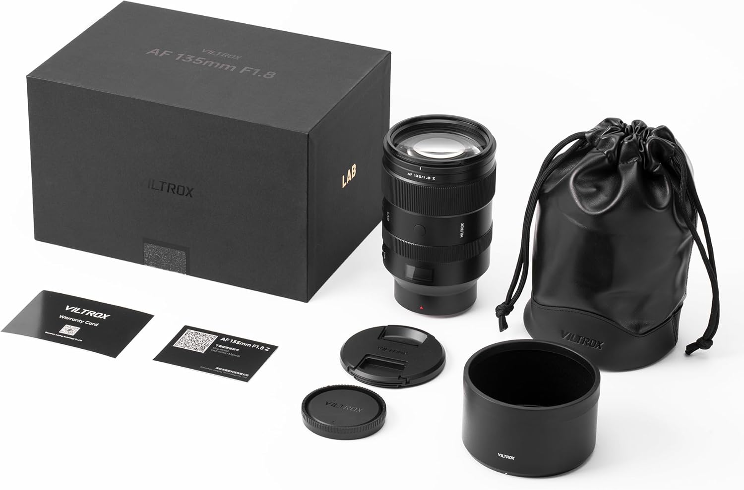 VILTROX 135mm f/1.8 Z, AF 135mm F1.8 LAB Z Lente para Montura Nikon Z, Lente Telefoto Media Montura Z de Fotograma Completo para Nikon Z Z6III Z6II Z7II Z5 Zf