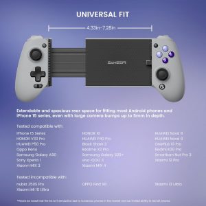 GameSir G8 Galileo - Controlador móvil tipo C para Android y iPhone 15 Series (USB-C), Gamepad Plug and Play con joysticks efecto Hall/disparador de pasillo, conector de audio de 0.138 in