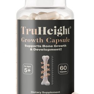 TruHeight Capsules - Maximizador de crecimiento de altura, crecimiento natural de altura para niños, adolescentes y adultos jóvenes, Keto con Ashwaganda y calcio, refuerzo de altura máxima, pastillas para aumentar la altura, a partir de 10 años (paquete de 3)