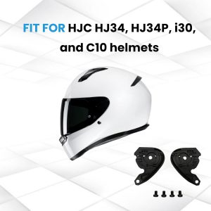 C10 Base Plate Replacement Kit Fit for HJC HJ34P, HJ34, i30 – Motorcycle Helmet Visor Pivot Gear Plate
