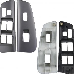 Power Door Window Switch Bezel Cover | Compatible with 2003-2008 Toyota Matrix Pontiac Vibe Accessories Front Driver and Passenger Side | Replaces 74232-01030 (Gray)