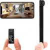Mini cámara espía, WiFi 1080P, cámaras de seguridad inalámbricas portátiles, grabadora de video, cámaras IP, cámara de niñera con lente extendida DIY/detección de movimiento para monitoreo