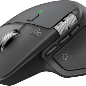 Logitech MX Master 4, Ergonomic Wireless Mouse with Advanced Performance Haptic Feedback, Ultra-Fast Scrolling, USB-C Charging, Bluetooth, Windows, MacOS - Graphite