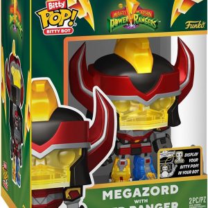 Funko Bitty Bots: Power Rangers - Megazord con Red Ranger - Bitty Pop - Power Rangers TV - 0.9 pulgadas y 4.85 pulgadas - Coleccionable - Idea de regalo - Soporte de exhibición