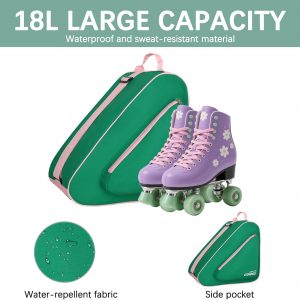 Goloni Skate Bag for Ice Skates, Inline Skates, Roller & Quad Skates,Unisex Skating Gear Bag for Adults