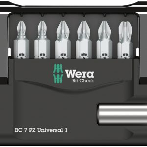 Wera - 5056296001 Pozidriv Mini-Check PZ Sheet Metal Bit Set