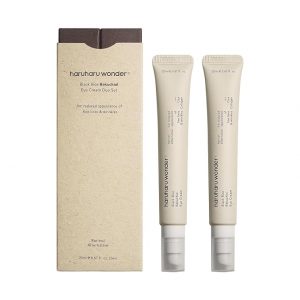 HARUHARU crema milagrosa de arroz negro y bakuchiol para ojos, suaviza líneas finas y patas de gallo, reduce hinchazón y ojeras, cuidado ligero para día y noche, ideal para regalos navideños, set de