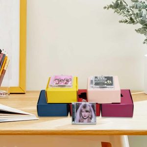 Llavero personalizado NFC Mini Photo CD, llaveros para amantes de la música, música de Spotify personalizable, álbum de fotos NFC cubierta de álbum reproductor de canciones, regalo retro