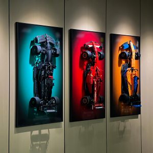 iLuane Tablero de exhibición para LEGO Technic SF-24 42207 modelo de construcción de automóviles, coleccionables para adultos, decoración de habitación u oficina para hombres y mujeres, color degradado (no incluye automóvil)