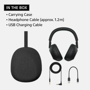 Sony WH-1000XM6 The Best Noise Canceling Wireless Headphones, HD NC Processor QN3, 12 Microphones, Adaptive NC Optimizer, Mastered by Engineers, Studio-Quality, 30-Hour Battery, Black