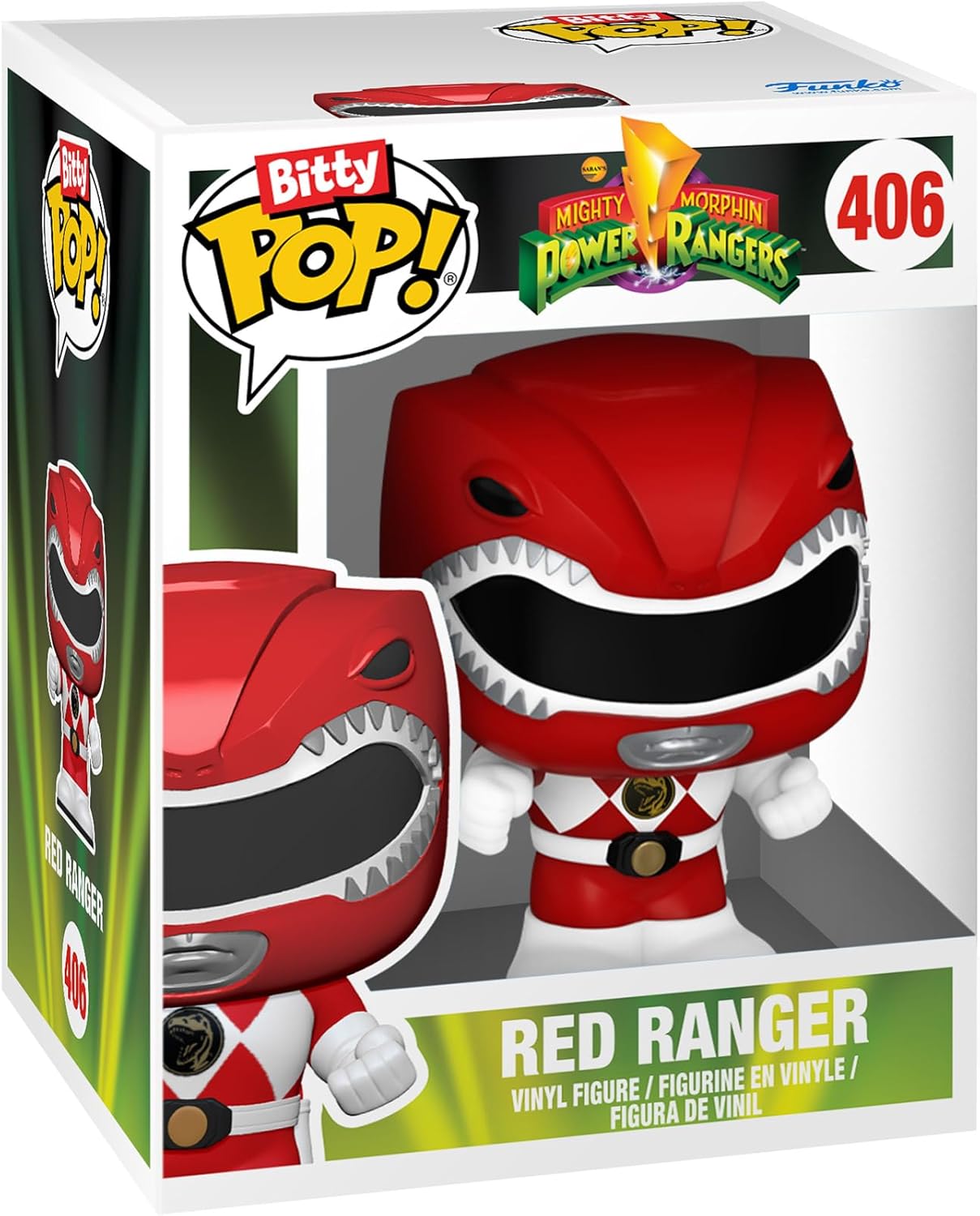 Funko Bitty Bots: Power Rangers - Megazord con Red Ranger - Bitty Pop - Power Rangers TV - 0.9 pulgadas y 4.85 pulgadas - Coleccionable - Idea de regalo - Soporte de exhibición