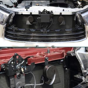 NEOGET Kit de bocina de coche para Audi/Volkswagen, bocina automática impermeable de 12 V, tono dual alto y bajo, 126 decibeles, reemplazo para Audi/VW