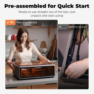 CREALITY FALCON A1 - Grabador láser de 10W, cortador y grabador láser cerrado de 80W con asistencia de aire, posicionamiento de cámara inteligente, velocidad de 600mm/s, reconocimiento inteligente de