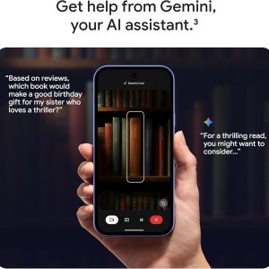 Google Pixel 10a - Unlocked Android Smartphone - 7 Years of Pixel Drops, 30+ Hours Battery, Camera Coach, Gemini Live, Durable Design, Call Screen, Car Crash Detection - Obsidian - 128 GB (2026 Model)