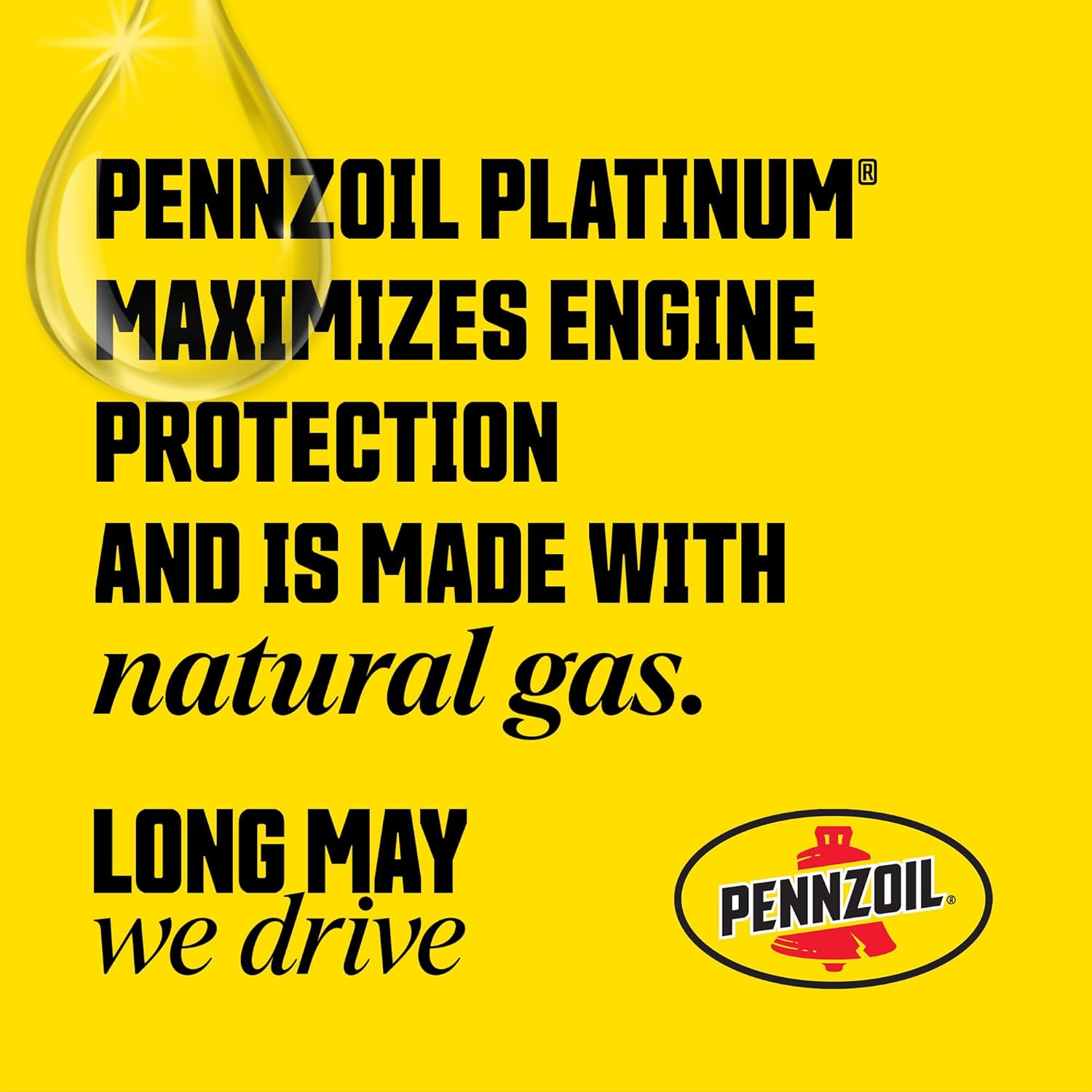 Aceite de motor Pennzoil Platinum High Mileage Full Synthetic 10W-30, 1 cuarto de galón (paquete de 6)