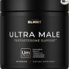 ULTRA MALE® Premium Testosterone Booster for Men w. 100:1 Shilajit, 40:1 Black Maca, Ashwagandha 25%, Tongkat Ali 10% - Clinical Strength Male Enhancing Testosterone Supplement for Men Health Libido+