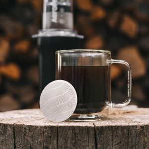AeroPress Microfiltros de papel blanco para cafetera, filtros de café compostables hechos de papel blanco, sin cloro, se adapta a cafeteras manuales AeroPress de tamaño estándar, 350 unidades