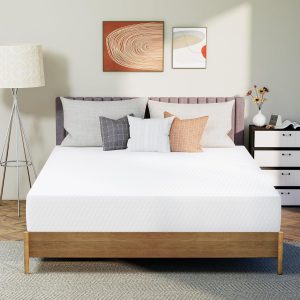 Neo Sleep Colchón de espuma viscoelástica de gel refrescante tamaño Queen de 12 pulgadas para un sueño fresco, alivio de presión firmeza media, espuma certificada CertiPUR-US, colchón cómodo y de apoyo en una caja, sin fibra de vidrio (tamaño Queen, 12 pulgadas)