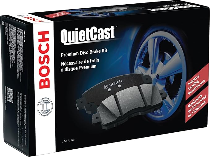BOSCH BP1260C QuietCast Premium Semi-Metallic Disc Brake Pad Set - Compatible with Select BMW 323i, 328i, 328i xDrive, 328xi, X1; FRONT