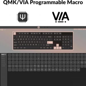 Keychron C2 Pro Wired Custom Mechanical Keyboard Full Size Layout QMK/VIA Programmable Macro RGB Backlit with Hot-Swappable Keychron K Pro Red Switch OEM Profile PBT Keycaps for Mac Windows Linux