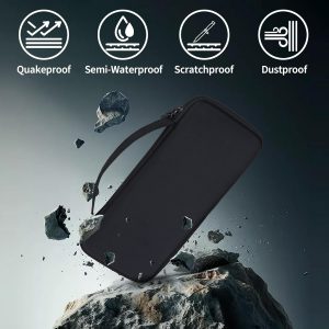 Estuche rígido de almacenamiento compatible con teclado Logitech Pebble 2 Combo K380s/K380 + mouse M350/M350s (grafito)