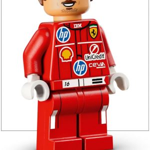 LEGO Editions Scuderia Ferrari HP Charles Leclerc Helmet - Building Set for Teens, Ages 14+ - Collectible F1 Display - Bedroom or Home Office Decor - Gift for Formula 1 Fans - 43014