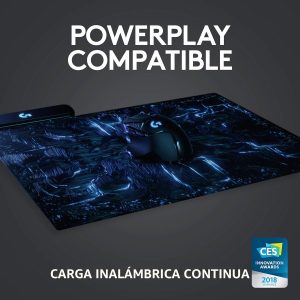 Ratón inalámbrico para juegos Logitech G502 Lightspeed con sensor Hero 25K, compatible con PowerPlay, pesos ajustables y Lightsync RGB - Negro