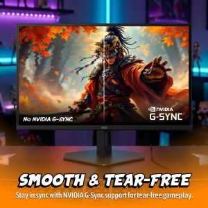 AOC Q27GAZD - Monitor de juegos QD OLED de 27", QHD 2560 x 1440, 240Hz 0.03ms, HDMI 2.0 x1, Display Port x1, compatible con G-Sync, listo para juegos de consola, 3 años sin punto brillante