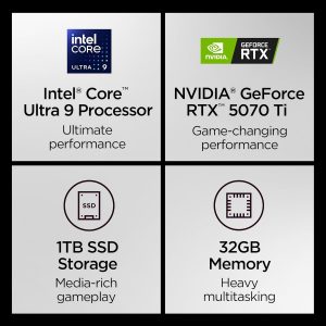 Lenovo Legion Pro 7i – Gaming Laptop - Intel® Core™ Ultra 9 275HX – 16" 2.5K WQXGA OLED Display – 240Hz Refresh Rate – GeForce RTX™ 5070 Ti GPU – 32 GB Memory – 1 TB Storage – 3-Month PC GamePass