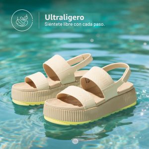 DREAM PAIRS Sandalias de agua con plataforma para mujer, ajustables, ligeras, impermeables, para verano, playa, sandalias gruesas