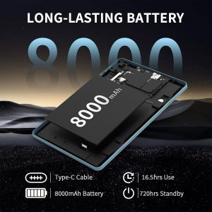 2026 Android tablet 10 inch, Android 15 Tablet with Keyboard, 24GB+256GB+2TB Expand, 2 in 1 Tablets with Gemini AI, 8-Core, 8000mAh, Widevine L1, GMS, Tablets PC with Case, Mouse, Stylus (Black Case)