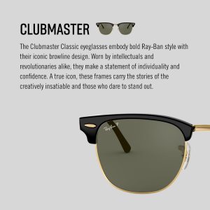 Ray-Ban RB3016 Clubmaster Square Sunglasses