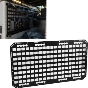 Fabater Truck Bed MOLLE Panel, 17x30x0.08in Side Bed Molle Panel Rack, Truck Bed Organizer for Trailers Cars SUVs Pickup RVs