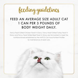 Purina Fancy Feast Grilled Wet Cat Food Poultry and Beef Collection Wet Cat Food Variety Pack - (Pack of 30) 3 oz. Cans