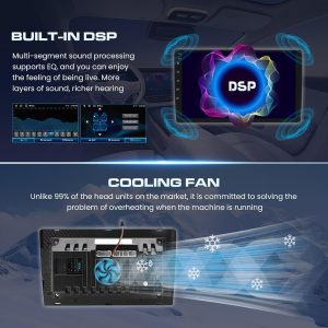 10.1 Inch Touch Screen Stereo for Hyundai Tucson IX35 2010-2015 with Wireless CarPlay Android Auto GPS WiFi Bluetooth 64G ROM Built-in Cooling Fan