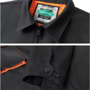 Men's Coveralls Mechanic Work Jumpsuit Multi Pockets Overalls Long Sleeve Workwear Coverall