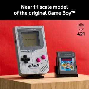 LEGO Super Mario Game Boy - Retro Building Sets for Adults, Ages 18+ - Gifts for Birthdays - Collectible Model with Game Paks and Display Stand - 72046