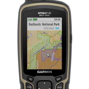 Garmin GPSMAP 65, Button-Operated Handheld with Expanded Satellite Support and Multi-Band Technology, 2.6" Color Display, 010-02451-00