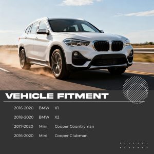 Front Control Arm Compatible with 2016-2020 BMW X1 X2 2016-2020 Mini Cooper Clubman Suspension Kit Ball Joint Bushing Sway Bar Stabilizer Link Tie Rod Assembly 31126871301 31126871302