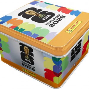 Colección de calcomanías de la Copa Mundial de la FIFA 2026, paquete exclusivo de coleccionistas de Amazon, álbum de tapa dura + lata con 50 paquetes de calcomanías