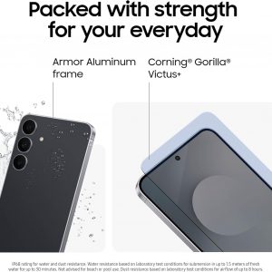Samsung Galaxy S25 FE Teléfono celular (2025), 256 GB Smartphone AI, Android desbloqueado, pantalla grande, batería de 4900 mAh, cámara de alta resolución, ediciones de fotos AI, duradero, garantía de
