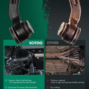 SCITOO Kit de suspensión para Honda Civic 1996-2000, con piezas de suspensión, brazo de control superior, rótula inferior, barra estabilizadora, enlace de extremo exterior interior