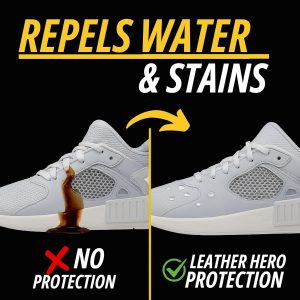 Aerosol protector de zapatillas – (10.6 onzas) protector de zapatos impermeable para zapatos (10 onzas) spray repelente de agua de zapatos blanco y repelente de manchas para lona, malla, cuero y