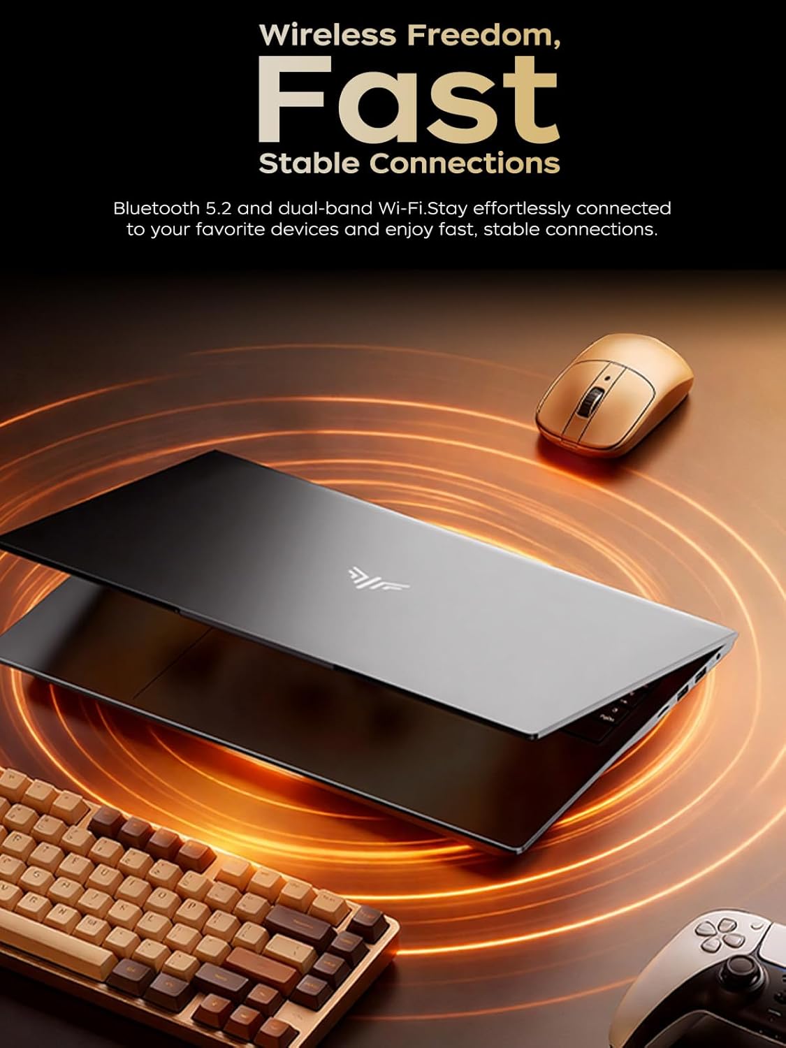 KAIGERR Gaming Laptop, Laptops with AMD Ryzen 4300U(Up to 3.7GHz), 16GB DDR4 512GB SSD Laptop Computer, 16.0inch Windοws 11 Laptop, 1920P FHD Display, WiFi 6, USB3.2, Type_C