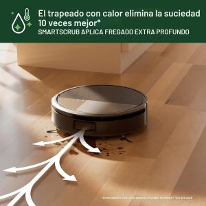 iRobot Roomba Max 705 Combo Robot Aspirador y Trapeador + Estación de Autolavado – Rodillo de Limpieza Autolimpiante Extensible, Funda de Trapeador Retráctil, Cepillos Duales, Vaciado Automático